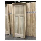 30" RH 3-Panel Poplar w/ Pine Jam Interior Door