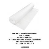 2MM White Foam Underlayment For Flooring x6