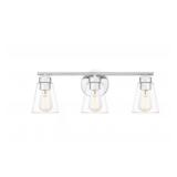 Ashley 3-Bulb Bath Vanity Light in Chrome