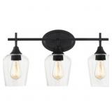 Ashley 3-Bulb Bath Vanity Light in Black x 2