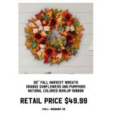 30" Fall Harvest Wreath