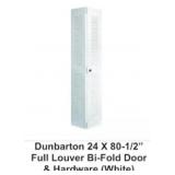 Dunbarton 24" x 80-1/2" Full Louver Bi-fold x 4