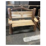 Sassafras Bench w/Backrest Picture Deer