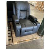 Black Massage Rocker Recliner