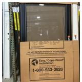 36" x 80" LH Black 3/4-View Storm Door w/ HW