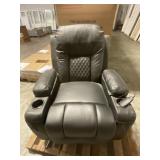 Black Massage Rocker Recliner w/ Heat