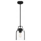 Ashley 1-Bulb Mini Pendant in Grey Ash