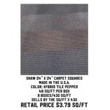 Shaw 24"x24" Carpet Squares x432 SF