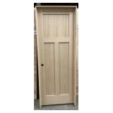 30" RH 3-Panel Oak Interior Door