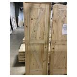 28" X 80" LH Knotty Pine K-Style Door