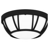 Ashley 3-Bulb Flush Mount in Black x 2