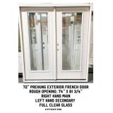 72" Prehung Exterior French Door