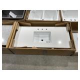 49" Single Bowl Sink w/ Vanity Top in White