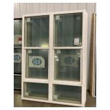 63-1/2" Single Hung Double Mulled Window x 2