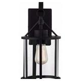 Ashley 1-Bulb Wall Lantern in Black x 2