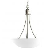 Progressive 1-Bulb Chandelier in Nickel