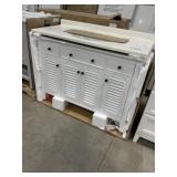 48" Vanity in White w/ Single Sink Top