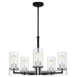 Ashley 5-Bulb Chandelier in Nickel