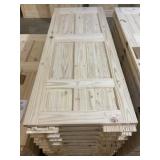 32" x 80" LH Knotty Pine 6-Panel Door