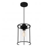 Ashley 1-Bulb Pendant Light in Black x 2