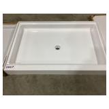 48" x 31 1/2" (C) Composite Shower Base in White