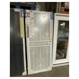 32" x 80" Ashland White Metal Security Door