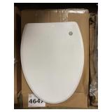 Elongated White Toilet Seat