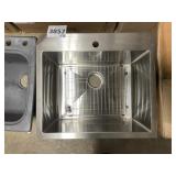 25" Stainless Single Bowl Drop In Sink