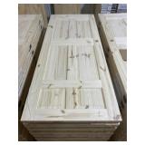 32" x 80" RH Knotty Pine 6-Panel Door