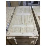 36" x 80" LH Knotty Pine 6-Panel Door