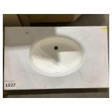 37" x 19" Vanity Sink Top in White