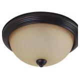 SeaGull® 3-Bulb Flush Mount in Bronze x 2