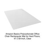 47"x59" Polycarbonate Office Chair Mat Clear