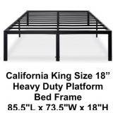 California King Platform Bed Frame