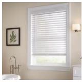 71" x 84" Faux Wood Blinds in White x 4Pcs