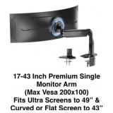 Counter Balance Monitor Arm in Black