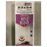 23" x 54" Vinyl Mini Blinds x 6Pcs