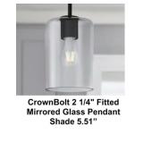 Mirror Glass Cylinder Shade x 4 pcs (1bx)