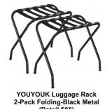 2 pack Folding Luggage Rack