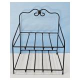 Longaberger wrought iron two tier paper tray f