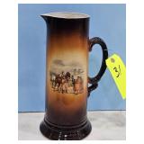 USONA  HAND PAINTED TANKARD/PITCHER