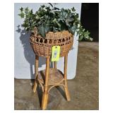 MODERN WICKER FERN/PLANT STAND