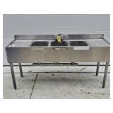 3 COMPARTMENT STAINLESS STEEL SINK