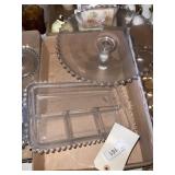 CANDLEWICK CAKE SERVER & TRAY