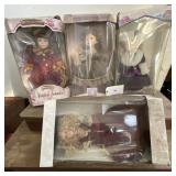 4 PORCELAIN DOLLS