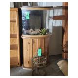 FISH TANK ON STAND & BIRD CAGE