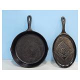 TABASCO CI OVAL SKILLET AND NO 8 CI SKILLET