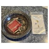 REED BARTON SILVER TYPE BOWL & KEYS &