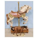 CAROUSELL HORSE MUSIC BOX & HORSE FIGURINE