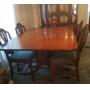 CHERRY DINING ROOM TABLE AND 6 CHAIRS